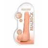RealRock - Dildo med pung - 10" / 27 cm - Lys hudfarge