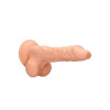 RealRock - Dildo med pung - 10" / 27 cm - Lys hudfarge