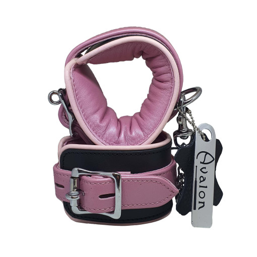 Avalon - ALCHEMY - Polstrede Håndcuffs - Rosa og Sort