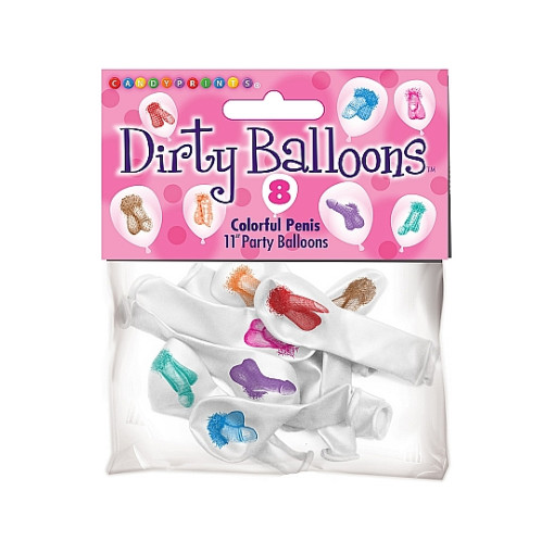 LITTLE GENIE  - Dirty Penis - 8 pk ballonger