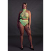 OUCH! - Glow in the dark - Todelt sett i stormasked netting - Grønn XL/4XL siste sjangse!