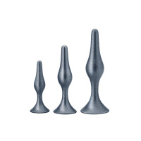 ANAL ADVENTURES GENESIS - Buttplug sett  - STELLAR SILVER