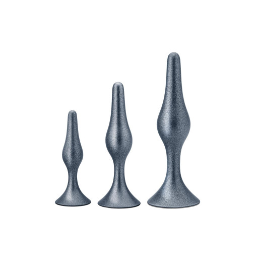 ANAL ADVENTURES GENESIS - Buttplug sett  - STELLAR SILVER