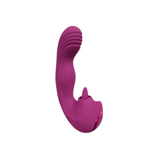 VIVE - Yumi - G-punktsvibrator Med Bevegelse Og Tunge - Rosa