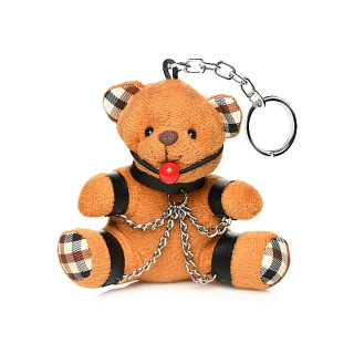 XR BRANDS - BDSM Teddy Keychain - Nøkkelring Bamse med gag