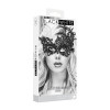 Ouch! Black & White - Royal maskerademaske med Blonder - Sort