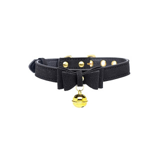 Master Series - Kitty collar med bjelle - svart