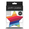 Pretty Pasties - Pride stjerner og kryss 2 par - nipple covers 
