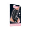LoveToy - Wave Knights Ring- Vibrerende Penis og pung sleeve - Dobbel Sort