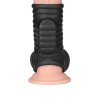 LoveToy - Wave Knights Ring- Vibrerende Penis og pung sleeve - Dobbel Sort