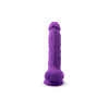 Silexd - Silikon Dildo med Pung - Model 1 - 7" - Lilla 