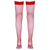 Cottelli Legwear - Nettingstrømper Hold-up - Rød