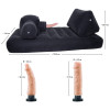 You2Toys - Velvet Luxury Bed - Oppblåsbar sexmaskin - Sort