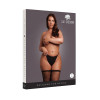 Le desir - Nettingstrømper med glitter i gull - One Size (XL-4XL)