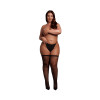 Le desir - Nettingstrømper med glitter i gull - One Size (XL-4XL)