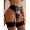 Gnist Undertøy - wetlook strømpeholder - Sort Gnist Undertøy - wetlook strømpeholder - Sort