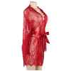 Gnist - Luksuriøs Kimono - Blonder - Rød Gnist - Luksuriøs Kimono - Blonder - Rød