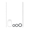 Levelz - 1 - 3 pk Brede silikonringer - S/M/L