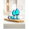 Ouch! Venice Collection - Buttpluggsett i metall - Iriserende