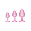 Paris Collection - Buttpluggsett i metall - Rosa 
