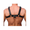 Red Leather - Harness i lær - Sort S/M