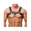 Red Leather - Harness i lær - Sort S/M
