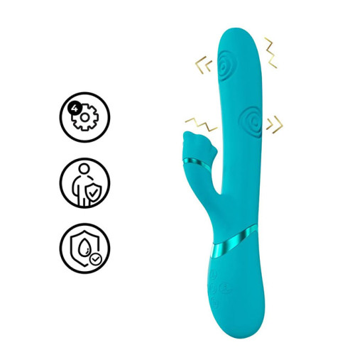 Dolce Vive - Fiore - Tappende rabbitvibrator - Blå 