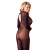 Mandy Mystery - Hel Catsuit Sort med Skrittåpning