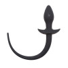 Buttplug med hale - sort 