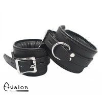 Avalon - ALCHEMY - Polstrede Fotcuffs - Sort 